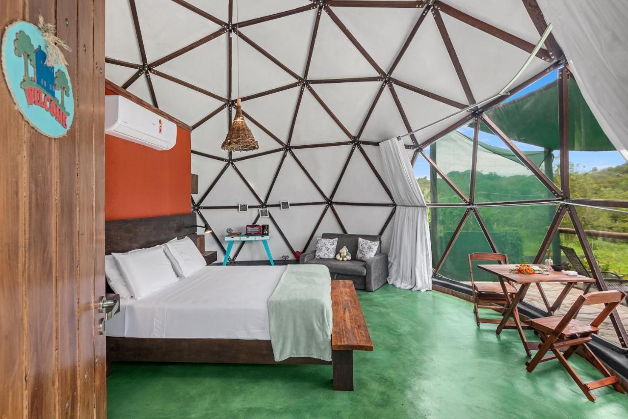 Glamping Serra Da Canastra - Casinha De Hortela - Domo Embauba Delfinópolis Exterior foto
