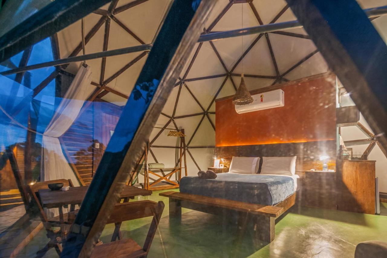 Glamping Serra Da Canastra - Casinha De Hortela - Domo Embauba Delfinópolis Exterior foto
